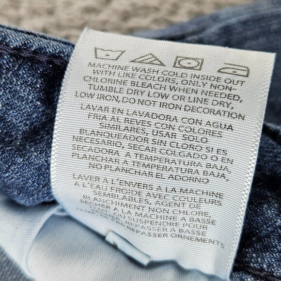 Wrangler Jeans Womens 3 (28x32) Blue Mid Rise Straight Leg Western Chore Cowgirl - Picture 6 of 16